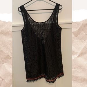 Black beach cover up